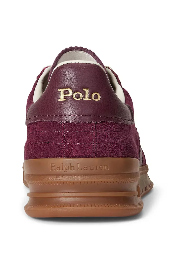 Polo Ralph Lauren Велурени маратонки Hrt Aera Pp в червено 809973707003