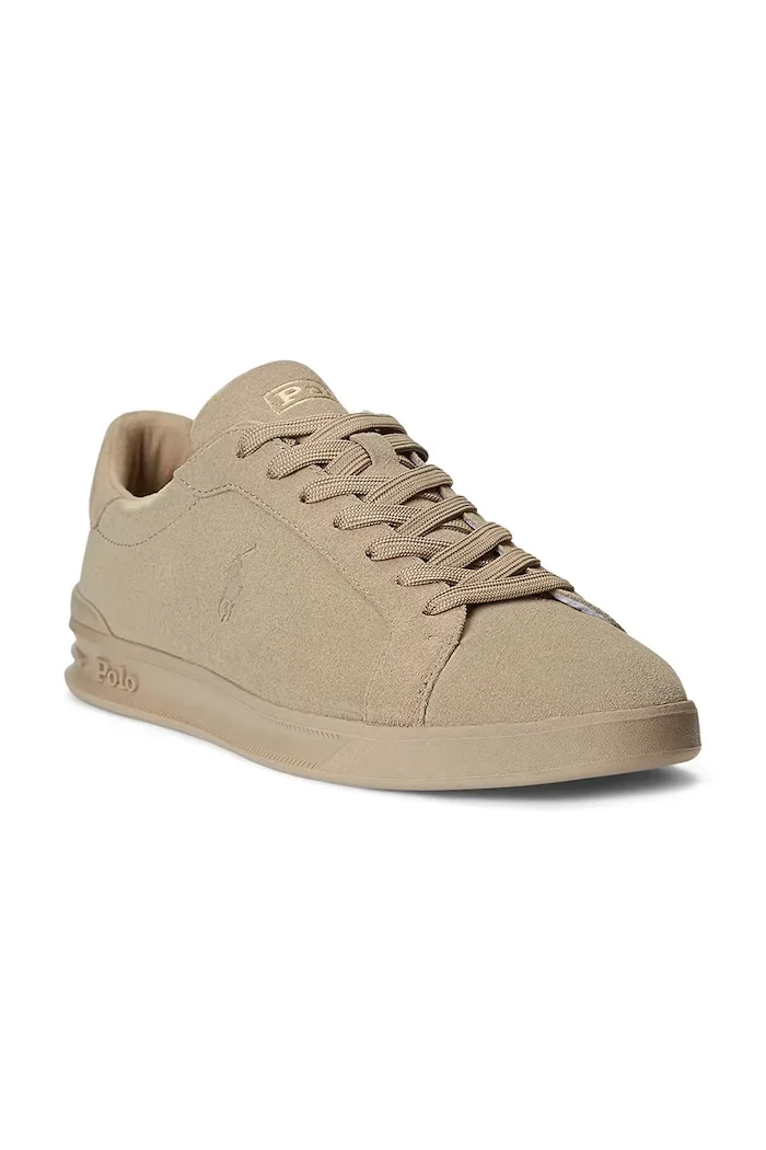 Polo Ralph Lauren Велурени маратонки Hrt Ct II в бежово 809877601001