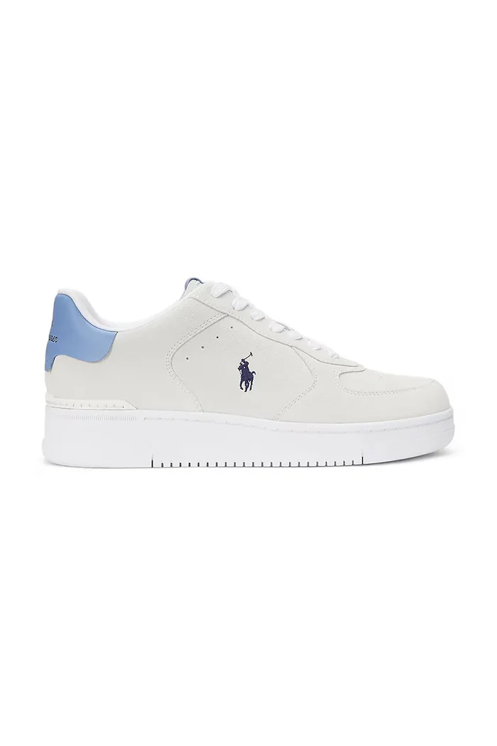 Polo Ralph Lauren Велурени маратонки Masters Crt в бяло 809965086001