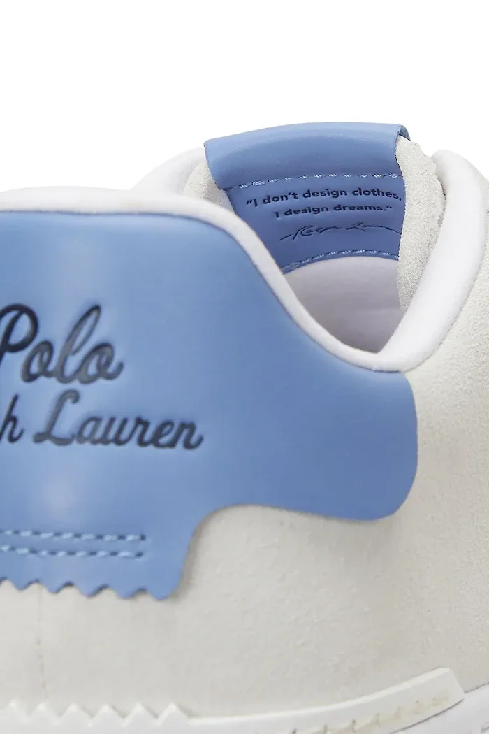 Polo Ralph Lauren Велурени маратонки Masters Crt в бяло 809965086001