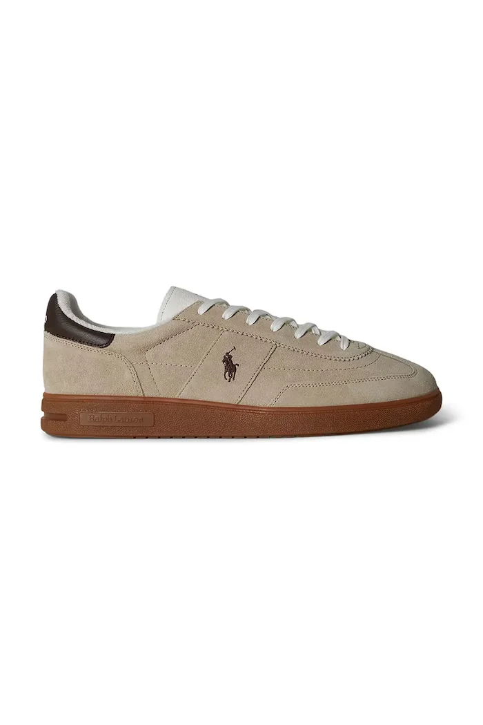 Polo Ralph Lauren Велурени маратонки Mdrn Trn 200 мъжки в бежово 809P09753005