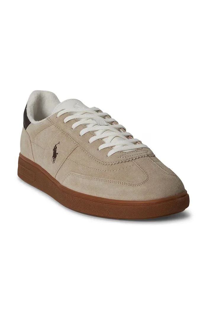 Polo Ralph Lauren Велурени маратонки Mdrn Trn 200 мъжки в бежово 809P09753005