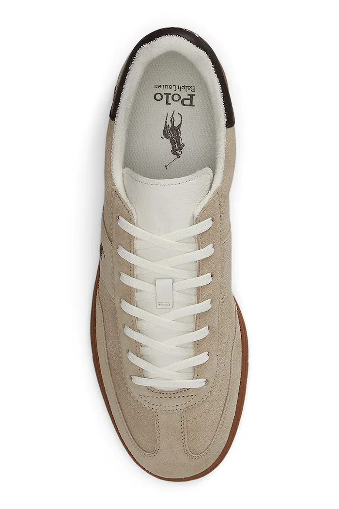 Polo Ralph Lauren Велурени маратонки Mdrn Trn 200 мъжки в бежово 809P09753005