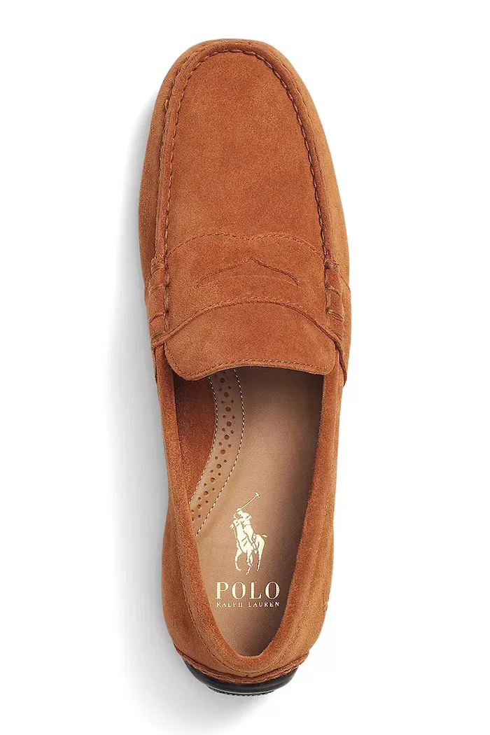 Polo Ralph Lauren Велурени мокасини REYNOLD в кафяво 803893741003