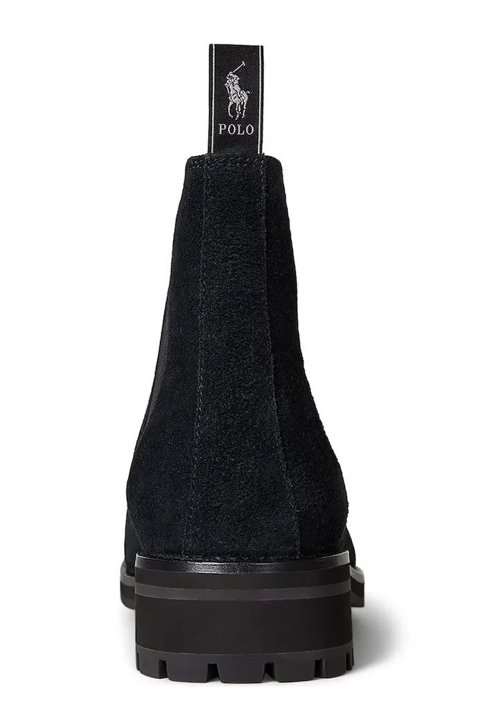 Polo Ralph Lauren Велурени обувки Bryson Chls мъжки в черно 812974123001