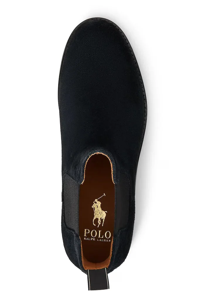 Polo Ralph Lauren Велурени обувки Bryson Chls мъжки в черно 812974123001