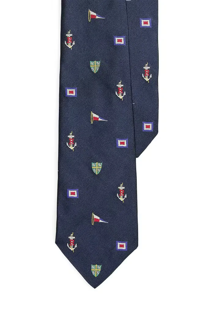 Polo Ralph Lauren вратовръзка мъжка от коприна тъмносиня 712B18787