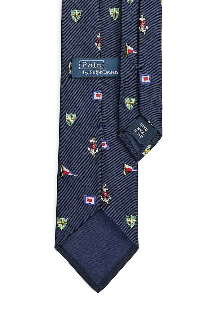 Polo Ralph Lauren вратовръзка мъжка от коприна тъмносиня 712B18787