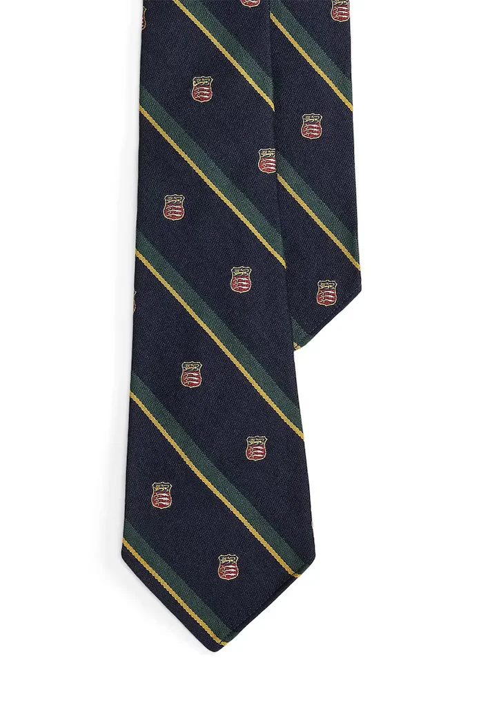 Polo Ralph Lauren вратовръзка мъжка с добавена коприна тъмносиня 712B26920