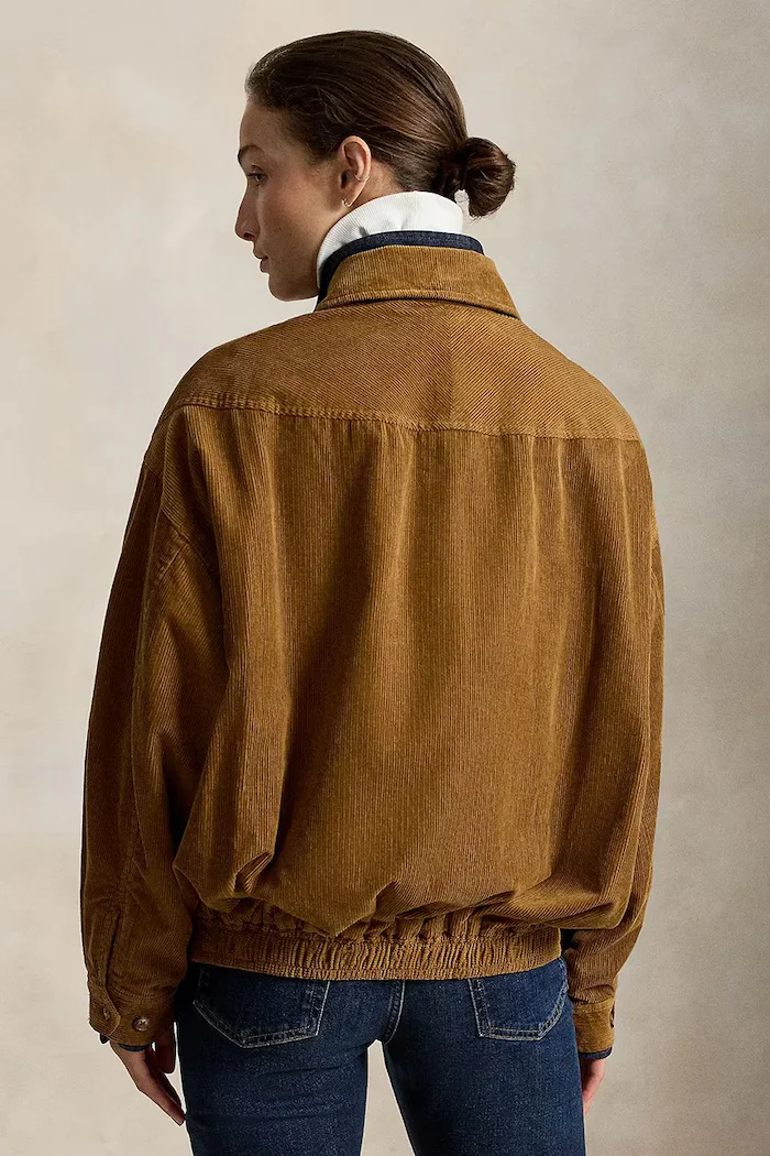 Polo Ralph Lauren яке дамско с памук кафяво 211A99750