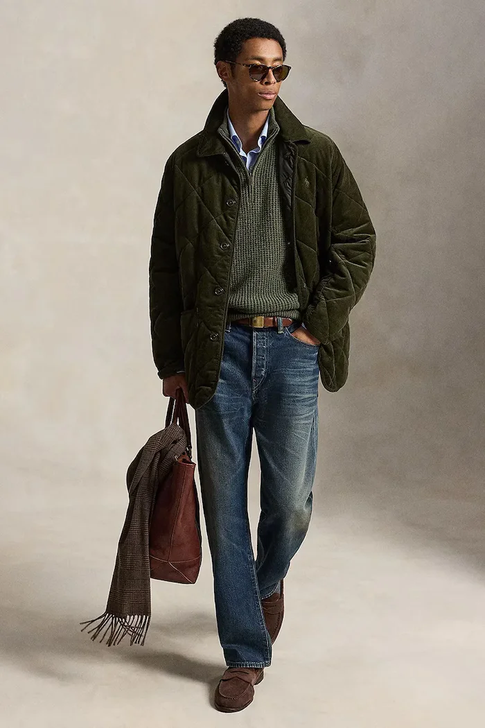 Polo Ralph Lauren яке мъжко от памук зелено 710B15981