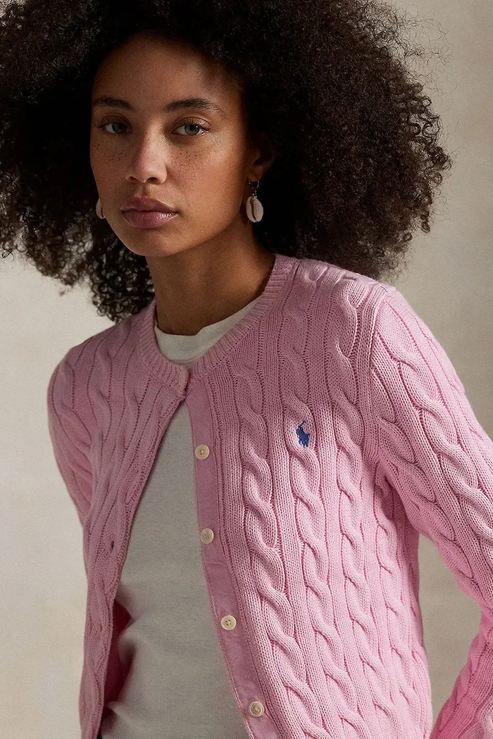 Polo Ralph Lauren жилетка дамска памучна розова 211971868