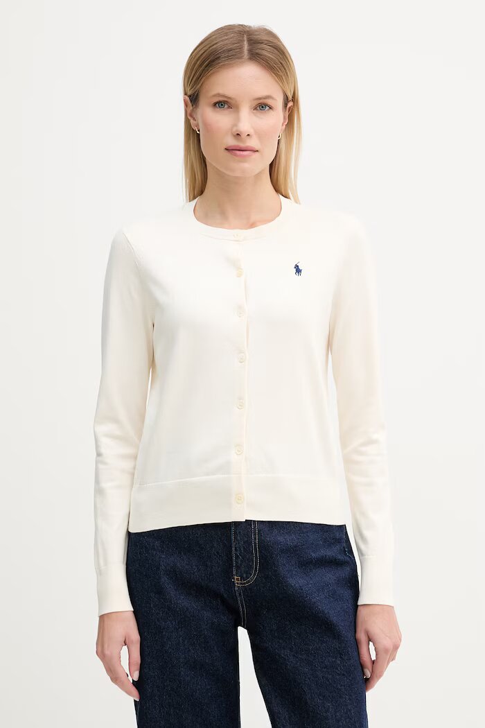 Polo Ralph Lauren жилетка дамска с памук бежова 211971871