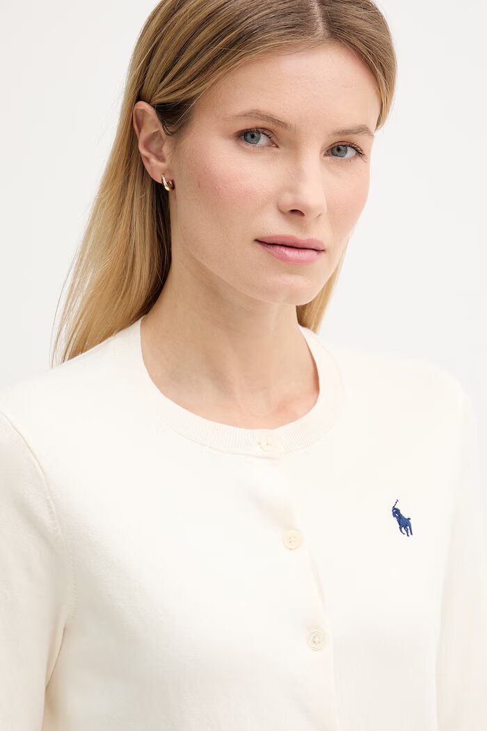 Polo Ralph Lauren жилетка дамска с памук бежова 211971871