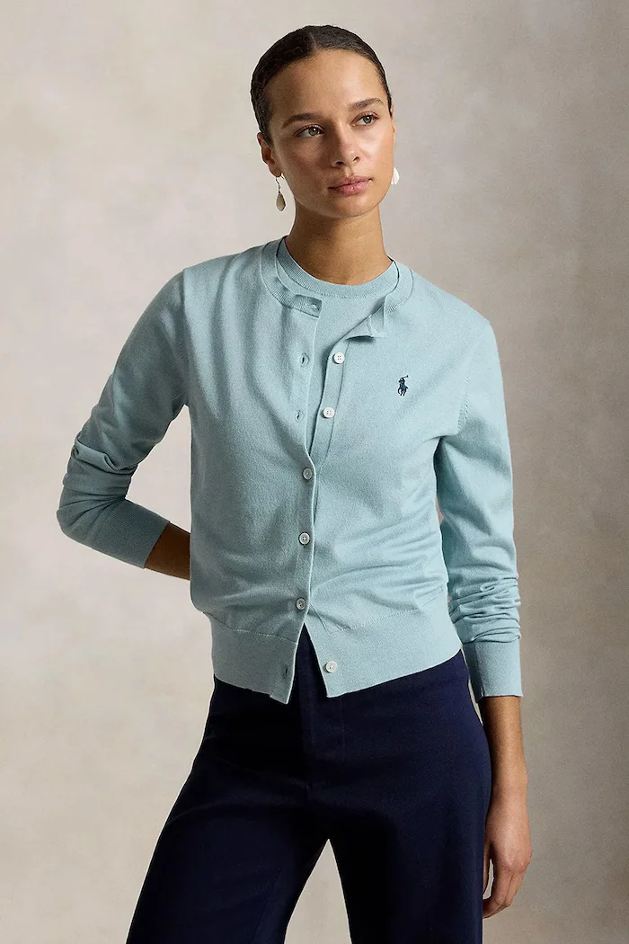 Polo Ralph Lauren жилетка дамска с памук тюркоазена 211971871