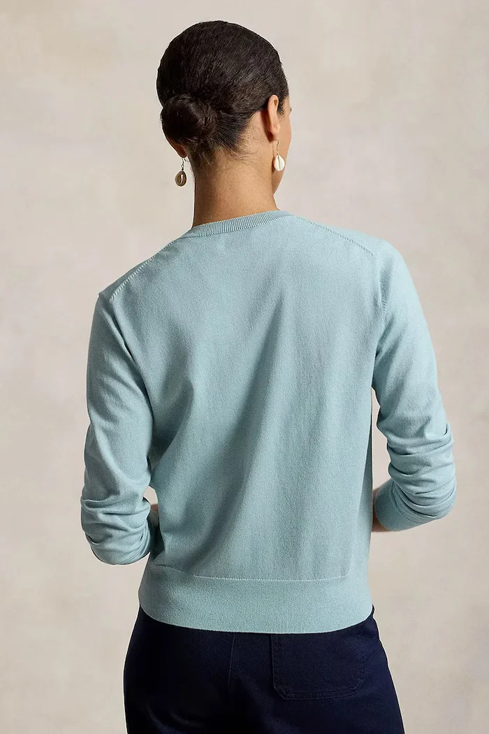 Polo Ralph Lauren жилетка дамска с памук тюркоазена 211971871