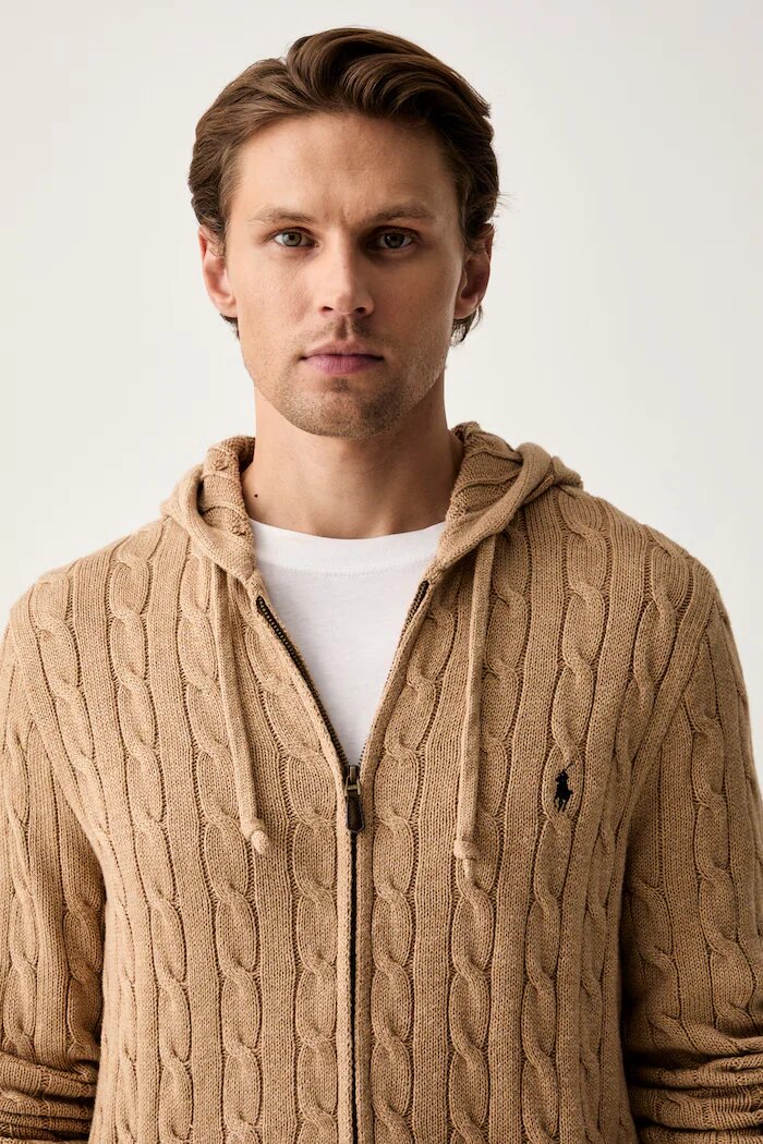 Polo Ralph Lauren жилетка мъжка от памук кафява 710B18057