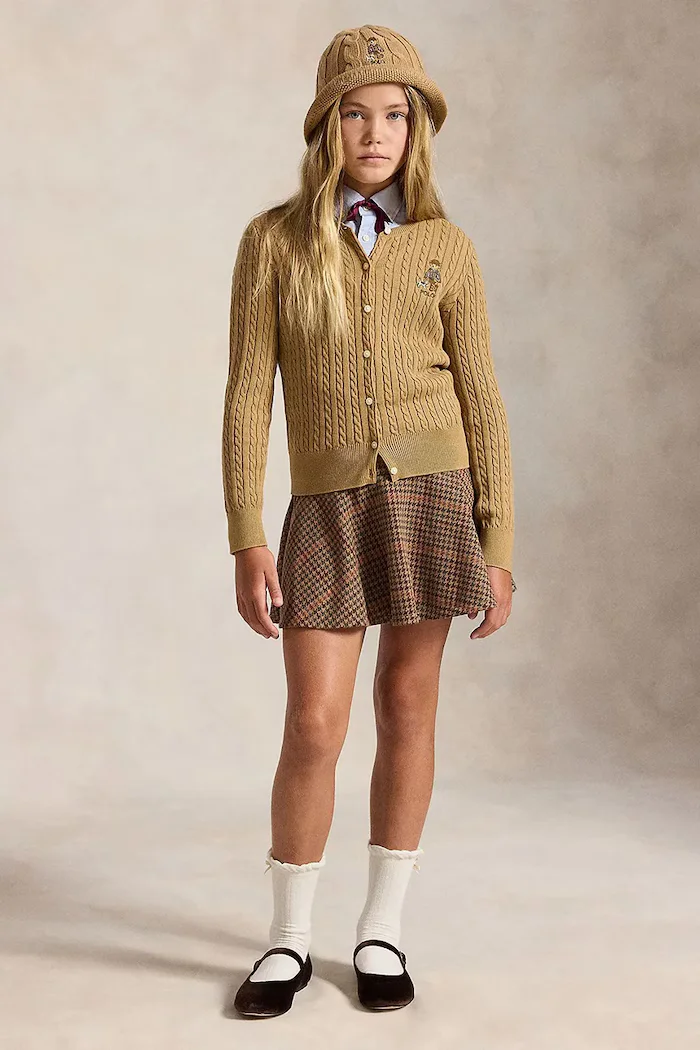 Polo Ralph Lauren жилетка за деца от памук кафява 313919829501