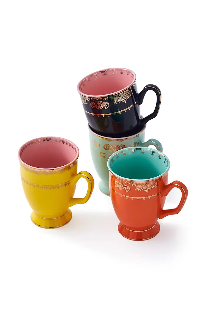 polspotten комплект керамични чаши от порцелан Grandpa 300 ml 230-400-618