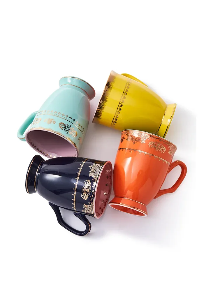 polspotten комплект керамични чаши от порцелан Grandpa 300 ml 230-400-618
