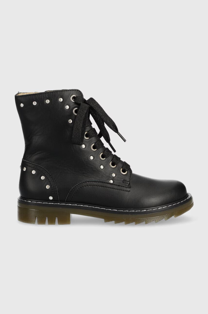 Pom D'api Детски кожени ботуши SID HI STUD