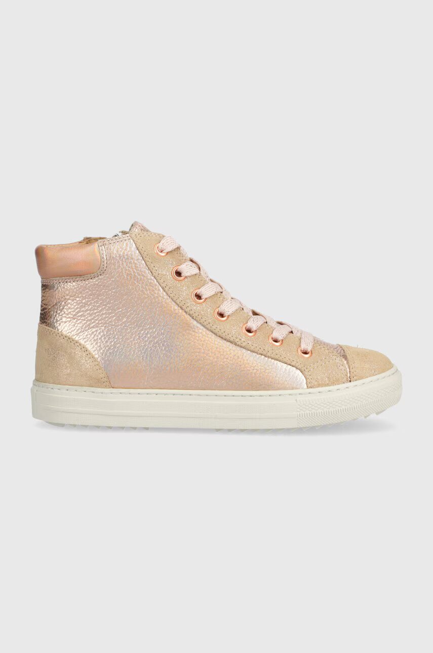 Pom D'api Детски кожени маратонки SWAG ZIP LACE