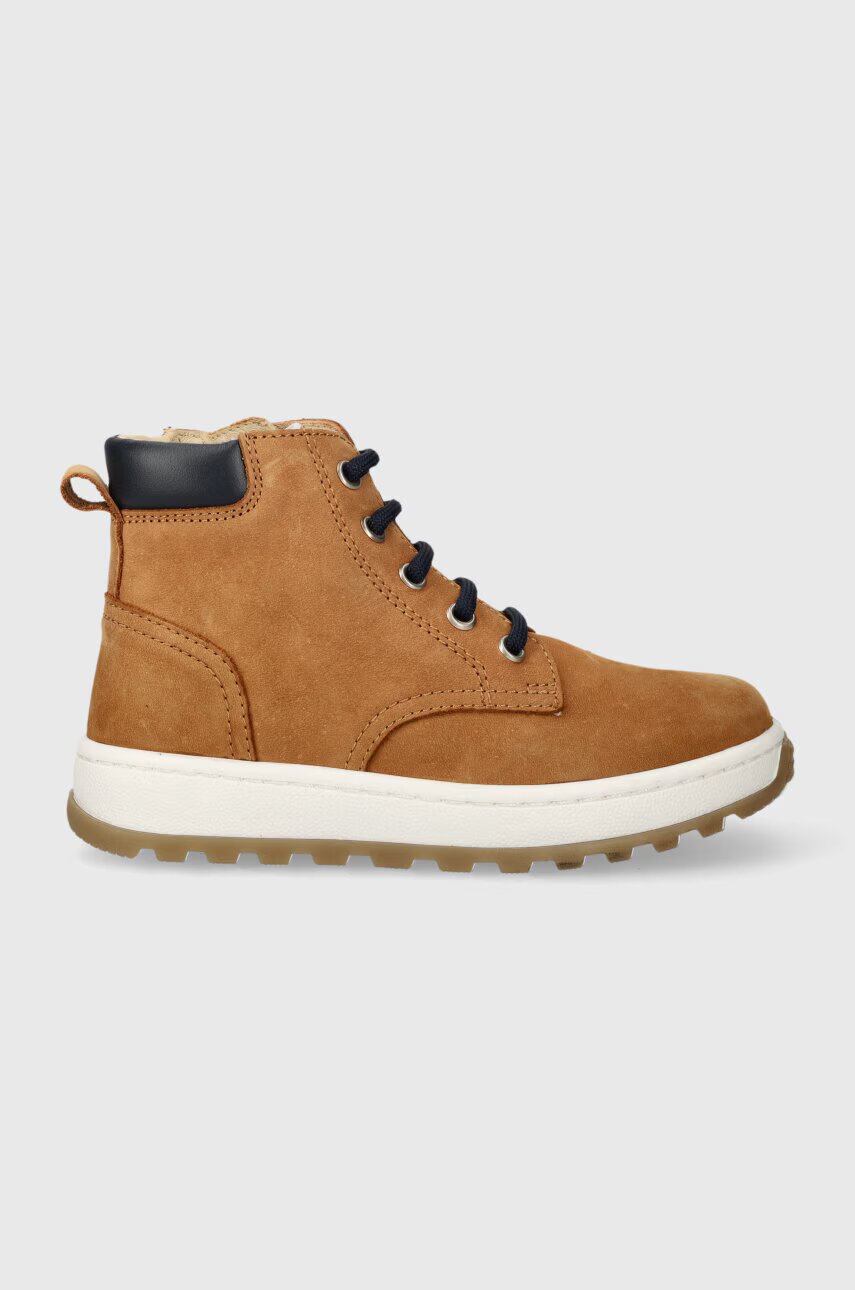Pom D'api Детски половинки обувки от кожа FLOW BOOTS