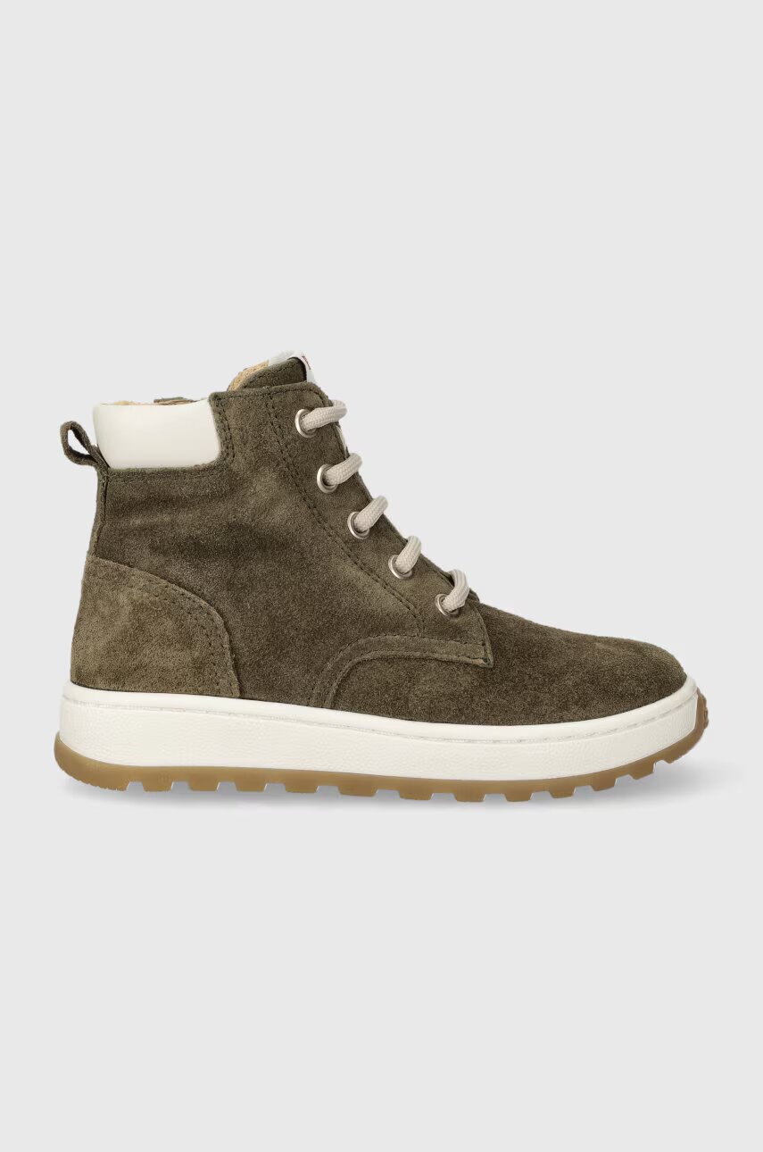 Pom D'api Детски половинки обувки от велур FLOW BOOTS