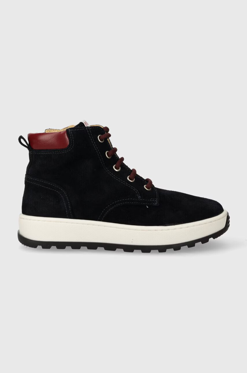 Pom D'api Детски половинки обувки от велур FLOW BOOTS