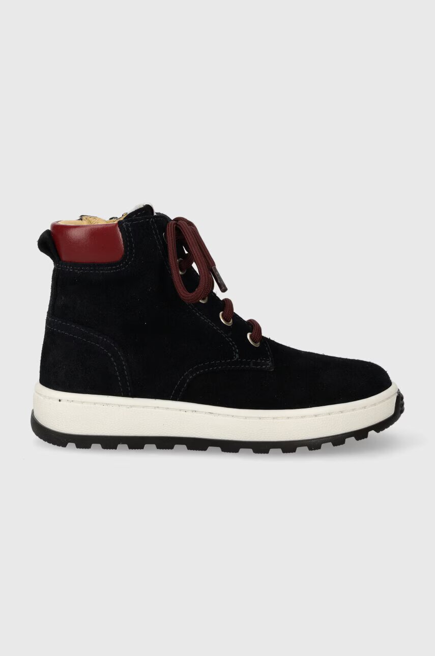 Pom D'api Детски половинки обувки от велур FLOW BOOTS