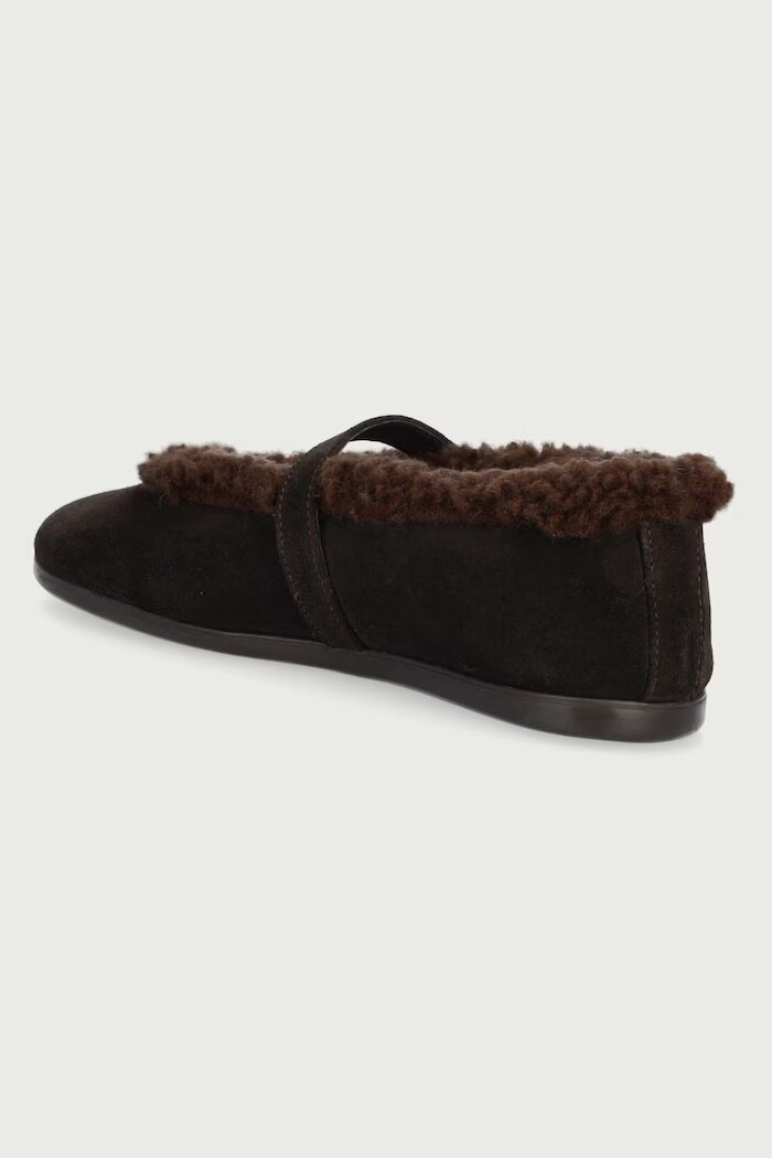 posa балеринки от велур St. Moritz Ballet Flats кафяви PW233.201