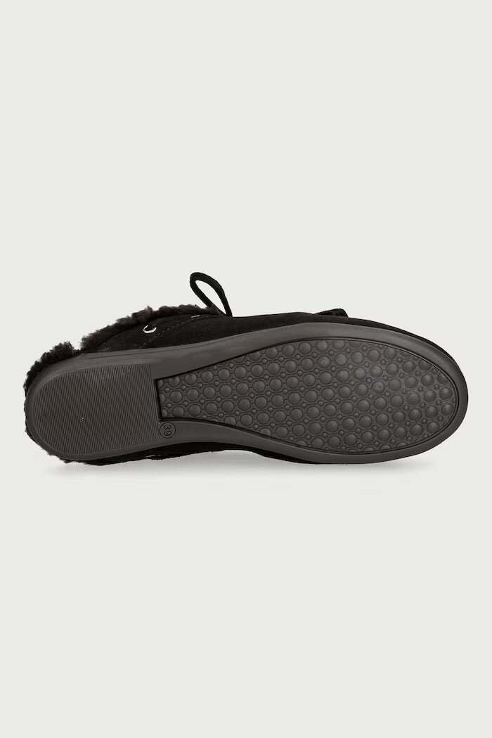 posa пантофи дамски от велур Boat Loafer Mule кафяви PW108.220
