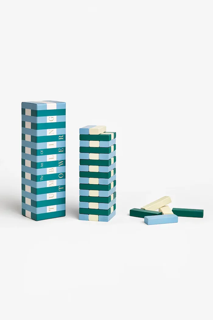 Printworks Игра с умения Tumbling Towers 285 × 85 × 8 cm в синьо PW00758