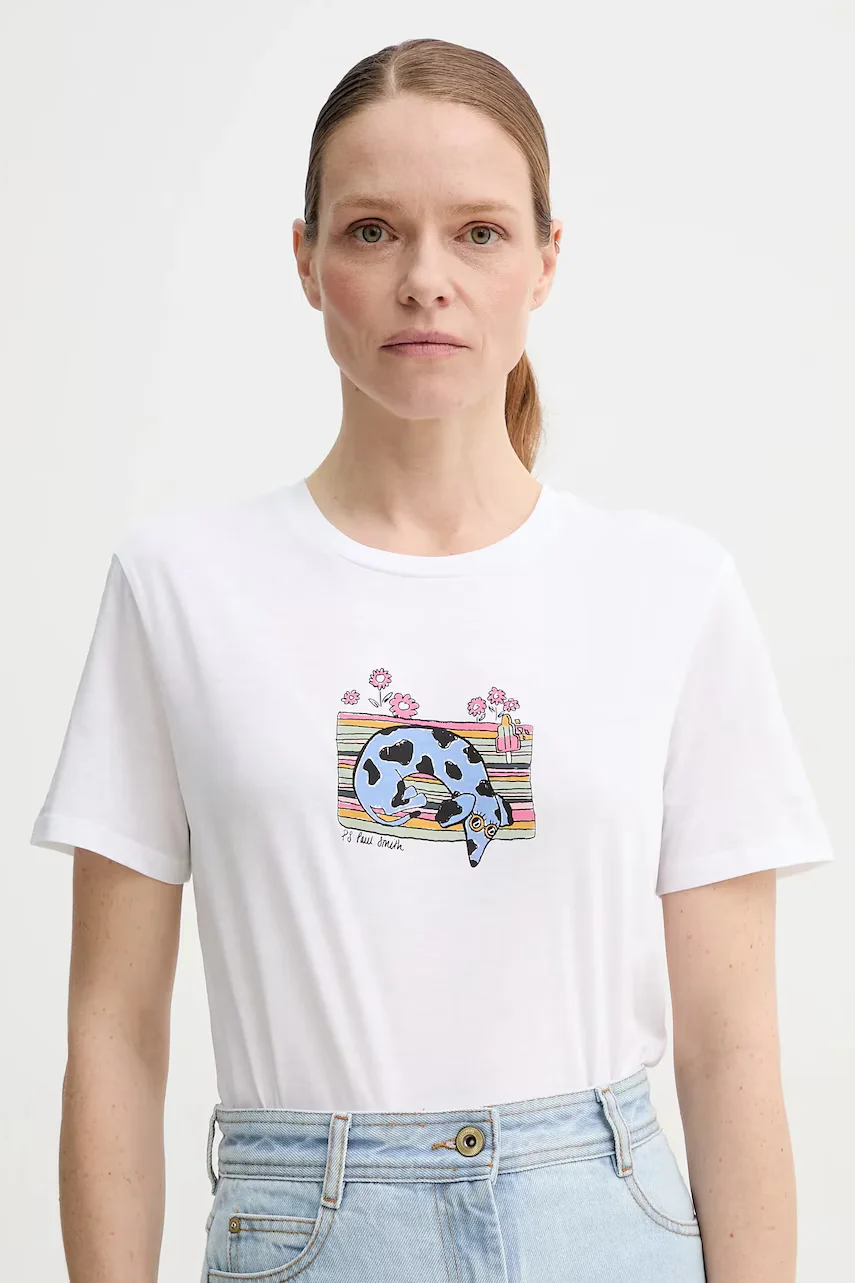 PS Paul Smith Памучна тениска