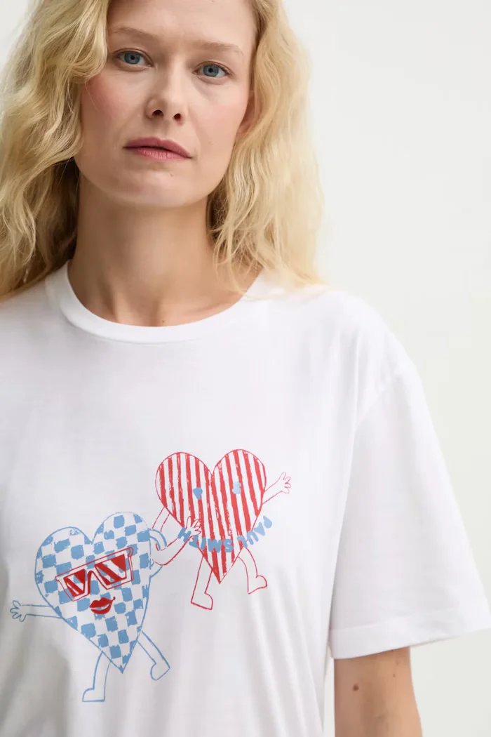 PS Paul Smith Памучна тениска в бяло W2R.232V.PP5094