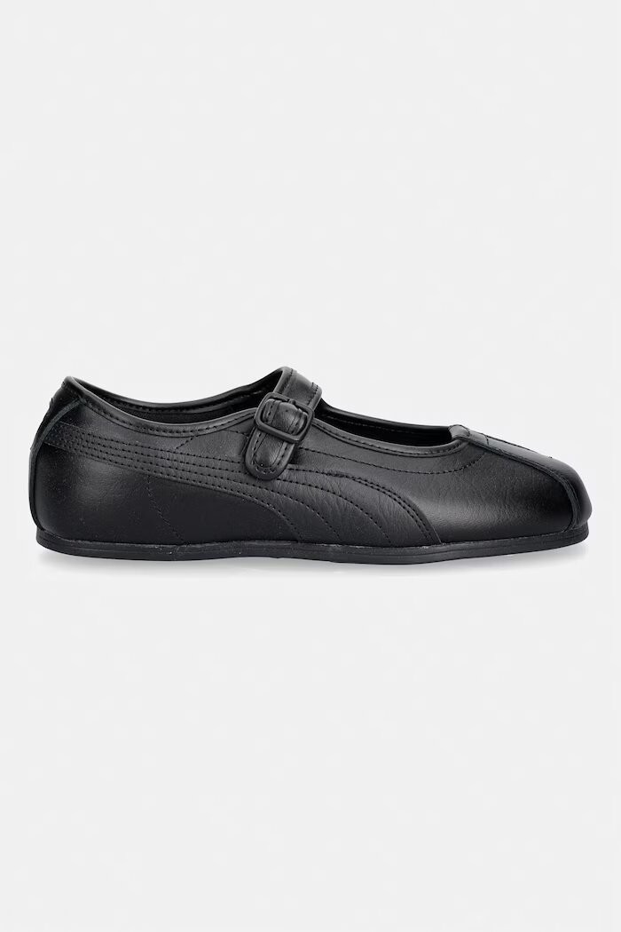 Puma балеринки от кожа Tacklette L черни 408551