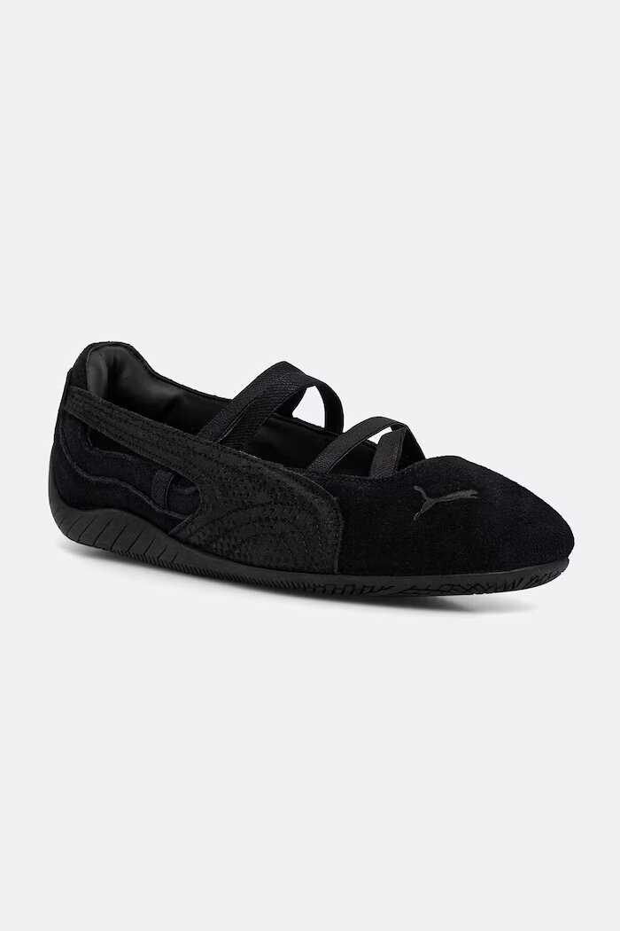 Puma балеринки от велур Speedcat Ballet Python черни 407706