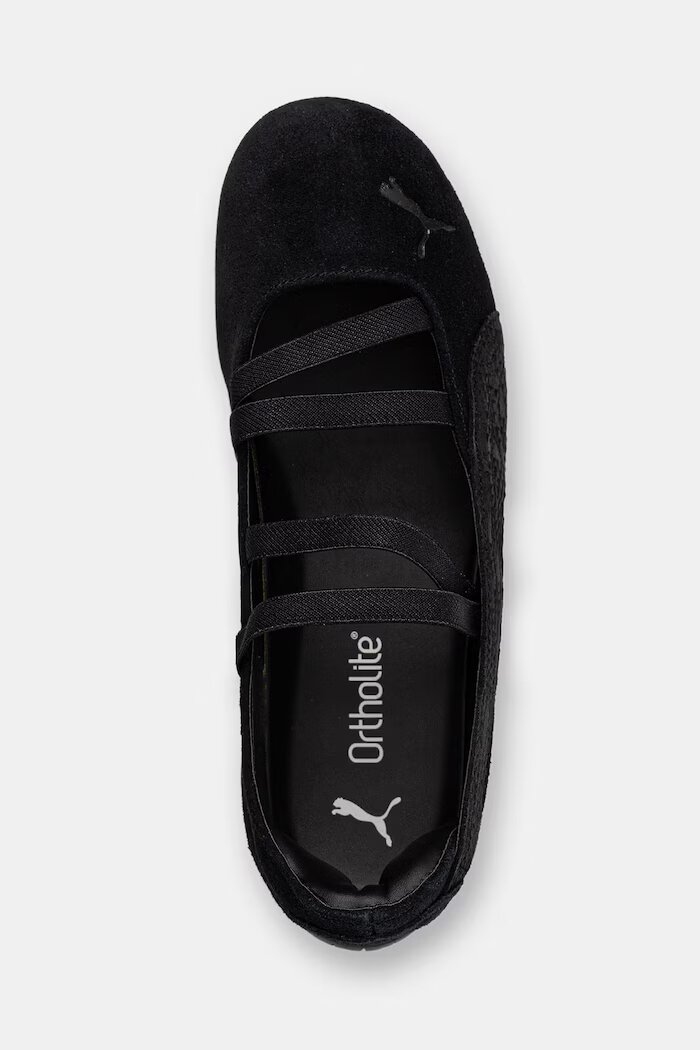 Puma балеринки от велур Speedcat Ballet Python черни 407706
