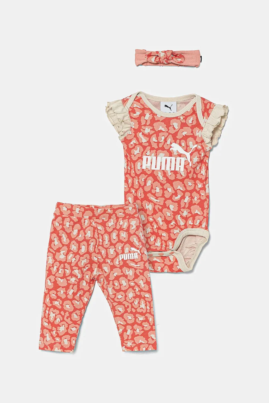 Puma Бебешки памучен комплект MINICATS ESS ANIMAL Newborn 3-Piece Set