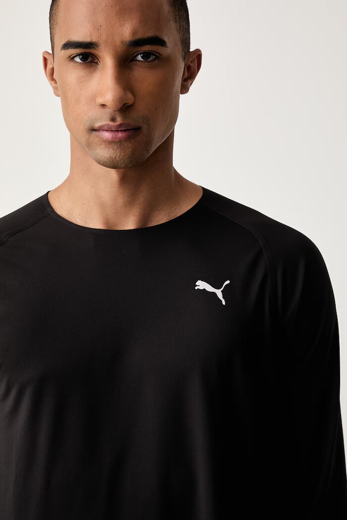 Puma блуза с дълги ръкави за бягане мъжка Cloudspun черна 526628