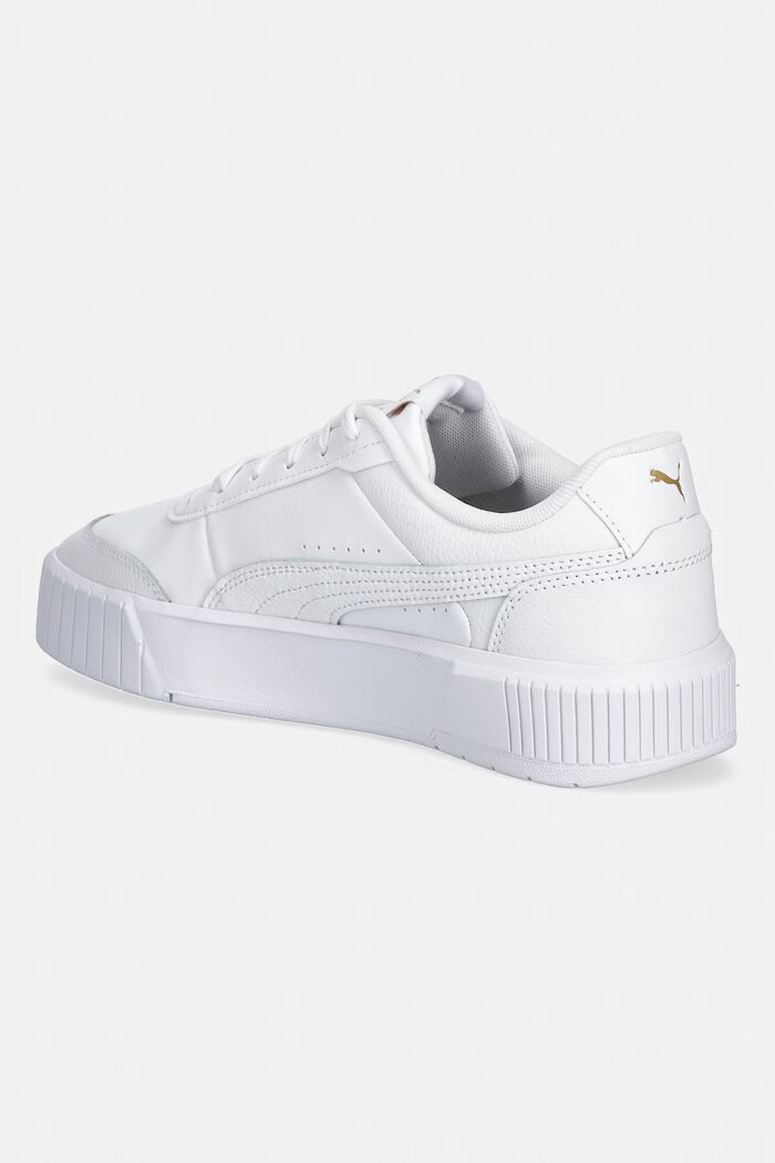 Puma Carina Mia маратонки дамски от кожа бели с платформа 402637