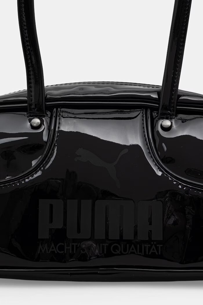 Puma чанта дамска от имитация на кожа 1976 Flute Grip черна 092864