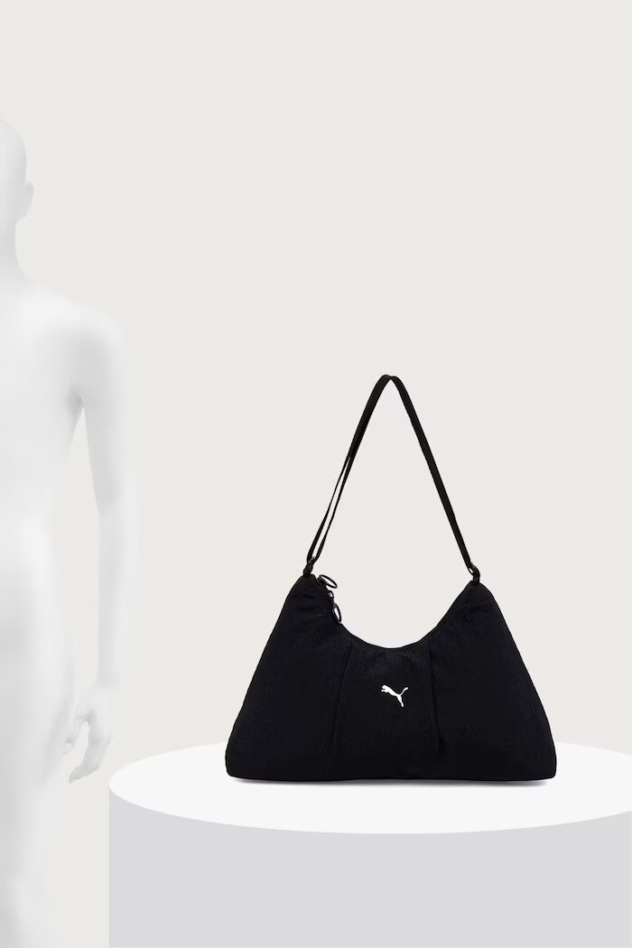 Puma чанта тип хобо дамска Medium Prism черна 092759