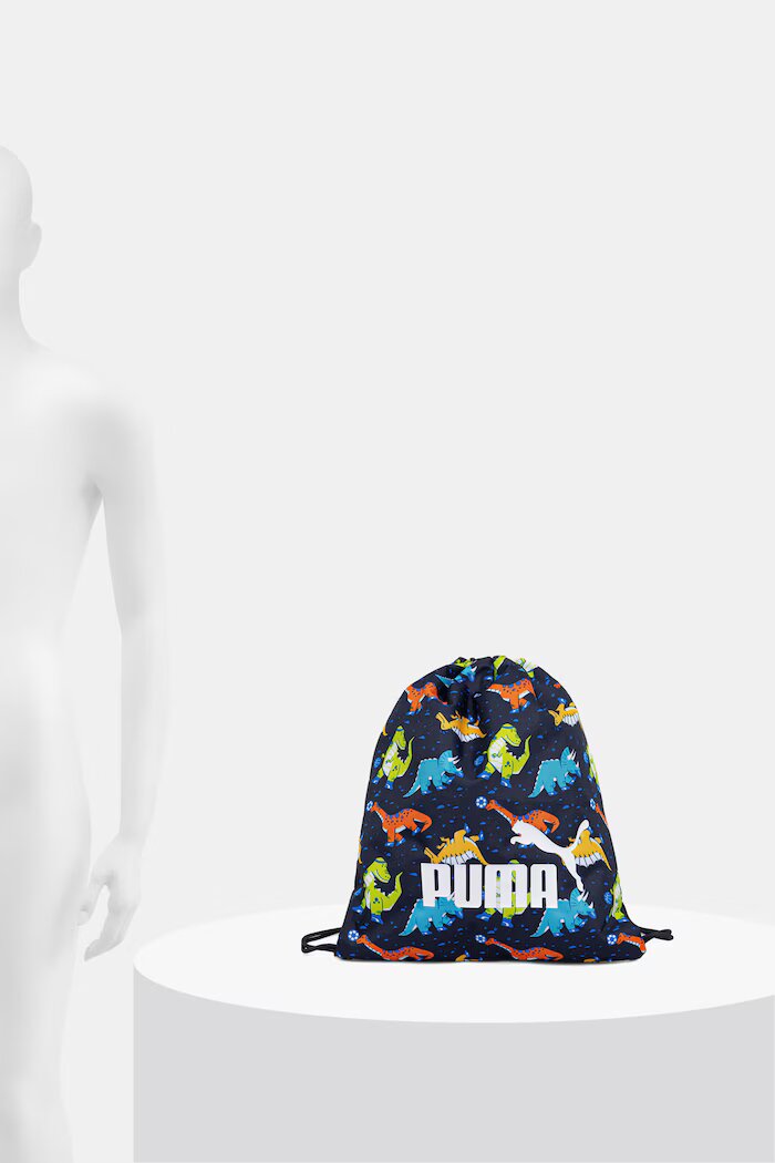Puma чанта тип раница за деца PHASE AOP Small Gym Sack тъмносиня 913251