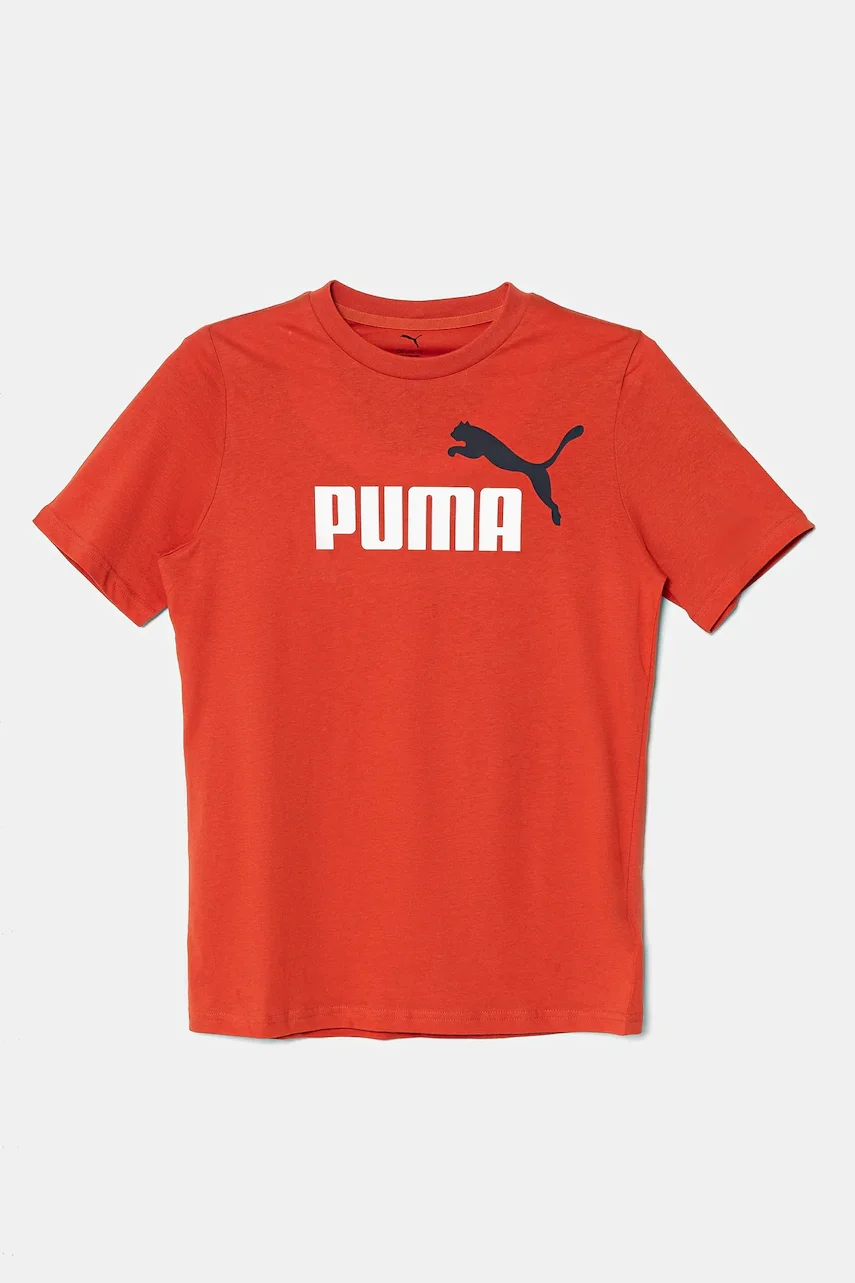 Puma Детска памучна тениска ESS 2 COLOR No.1 Logo Tee