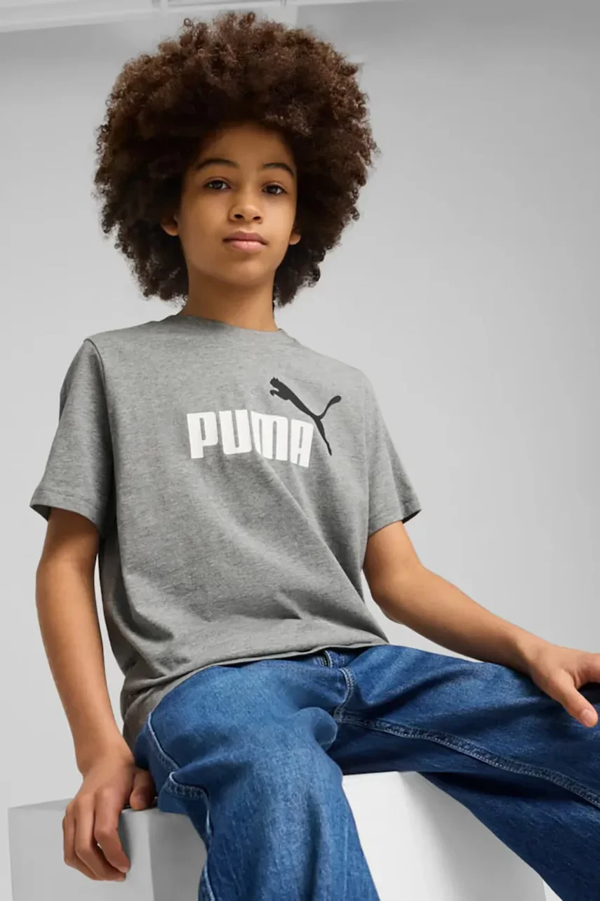 Puma Детска памучна тениска ESS 2 COLOR No.1 Logo Tee