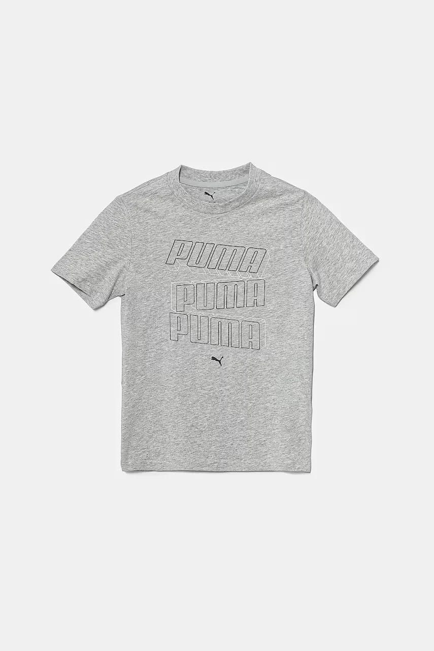 Puma Детска памучна тениска ESS LOGO LAB HOG Tee