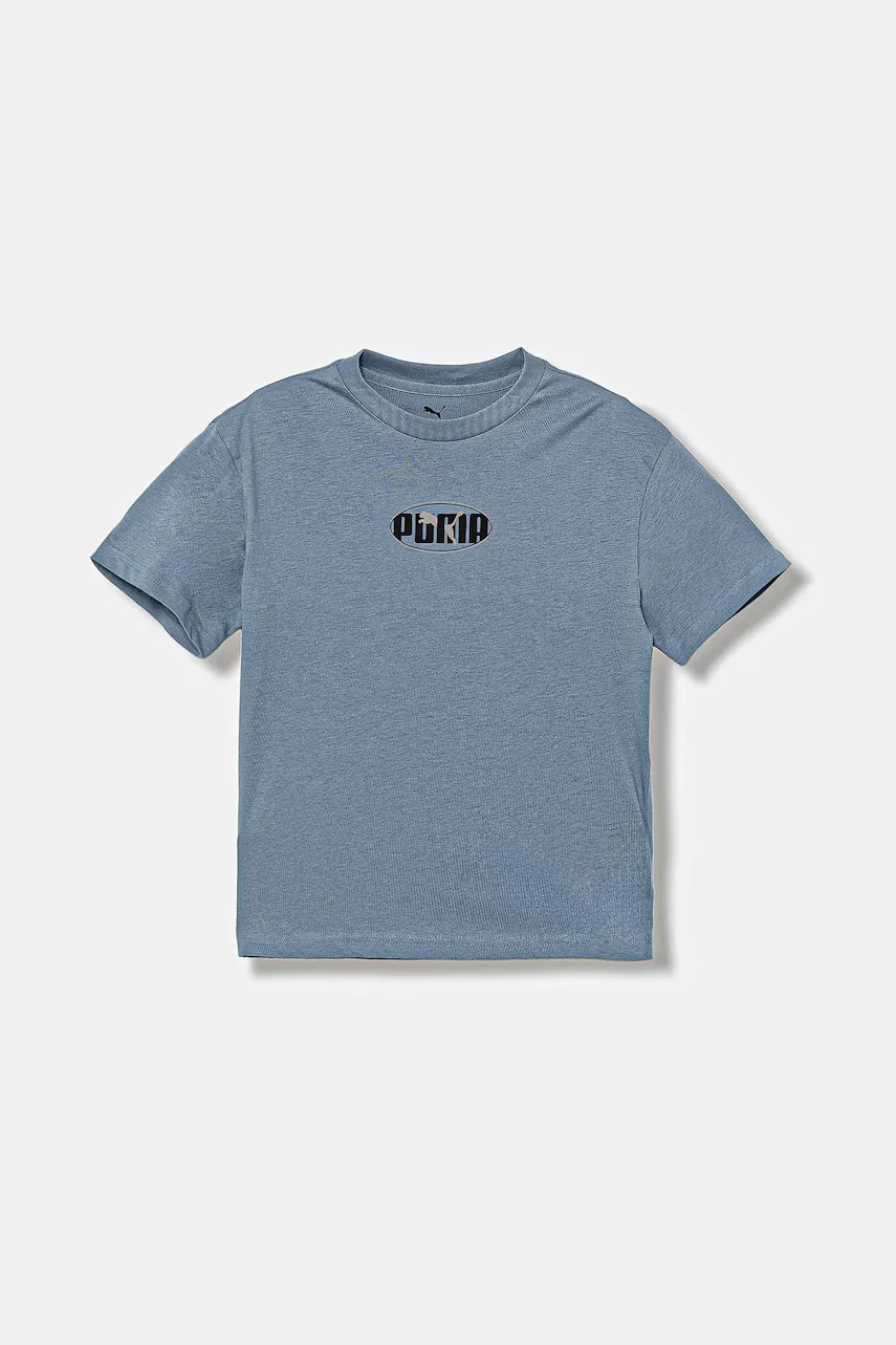 Puma Детска памучна тениска ESS LOGO LAB Relaxed Execution Tee B