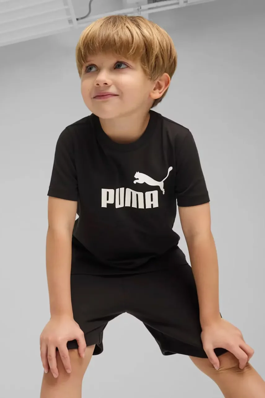 Puma Детска памучна тениска ESS No. 1 Logo Tee