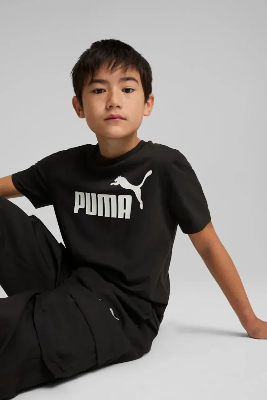Puma Детска памучна тениска ESS No. 1 Logo Tee
